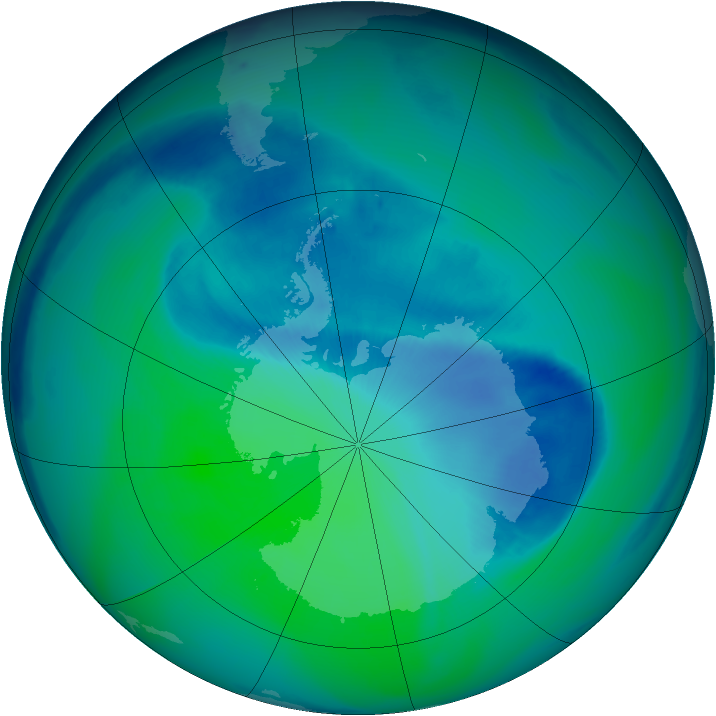 Ozone Map 2006-12-09